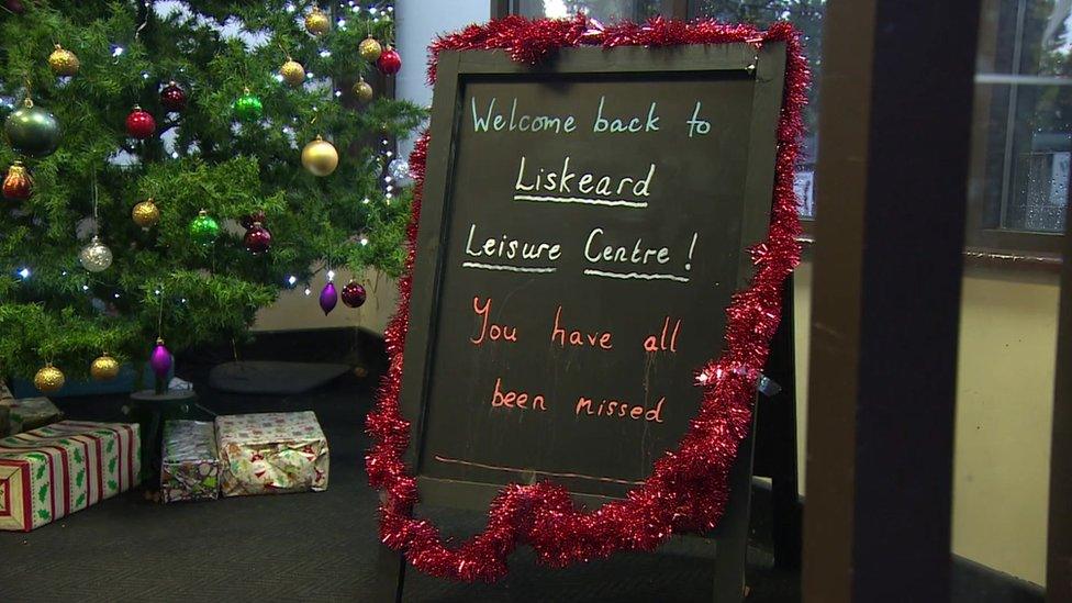 Liskeard Leisure Centre sign