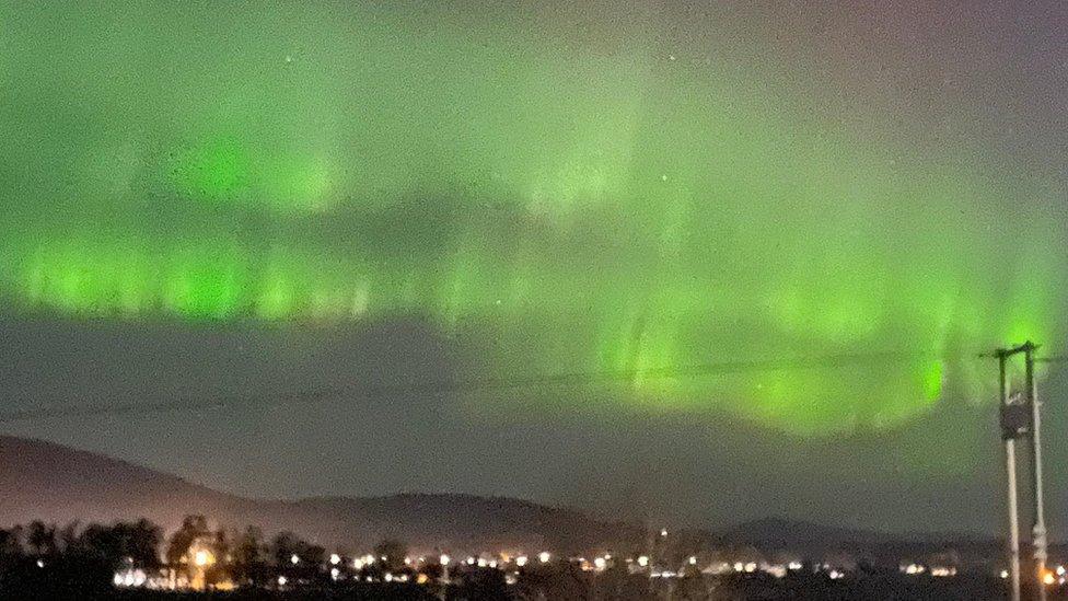 northern lights in Aberdeenshire