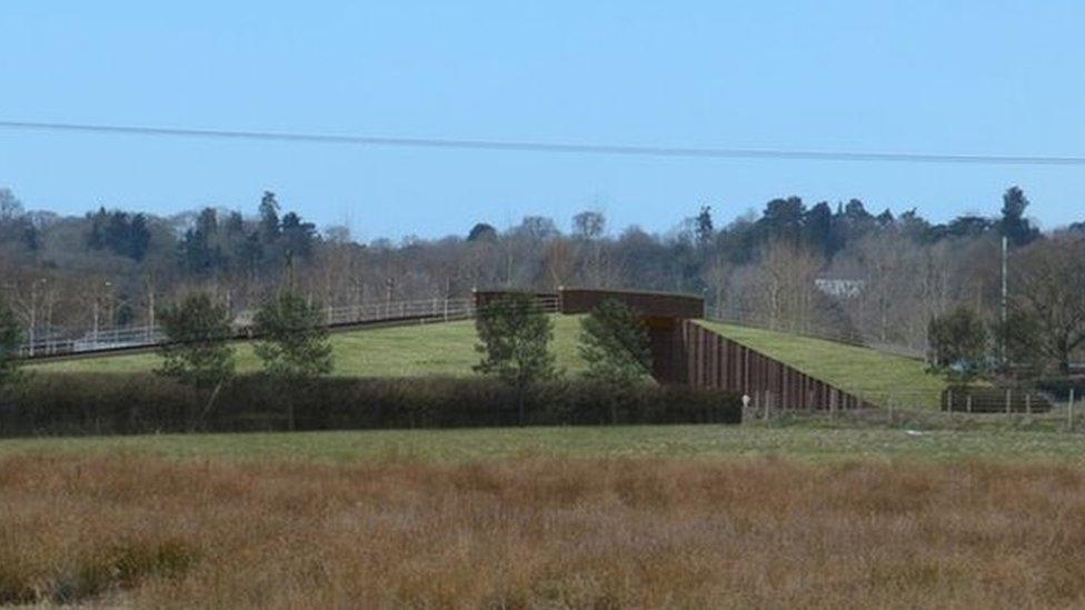 Artist's impression of the bridge planned for Ufton Nervet rail crossing