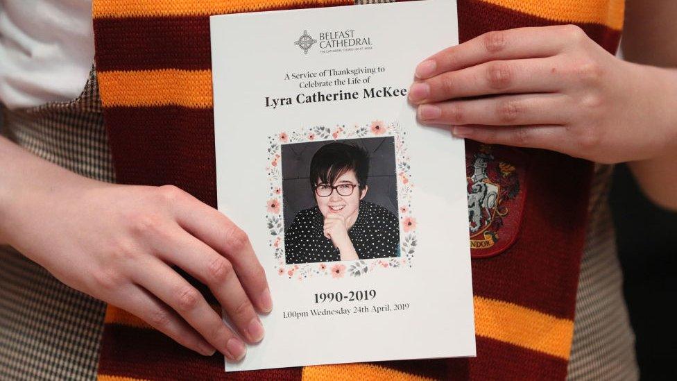 Order of service for Lyra McKee funeral