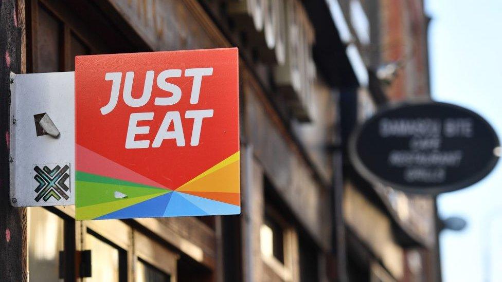 Just Eat sign