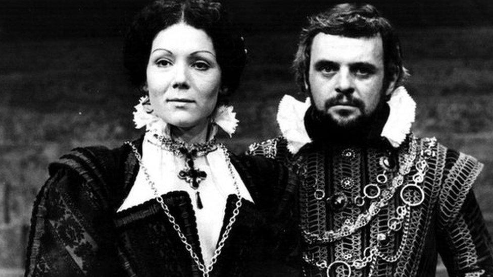 Diana Rigg and Anthony Hopkins