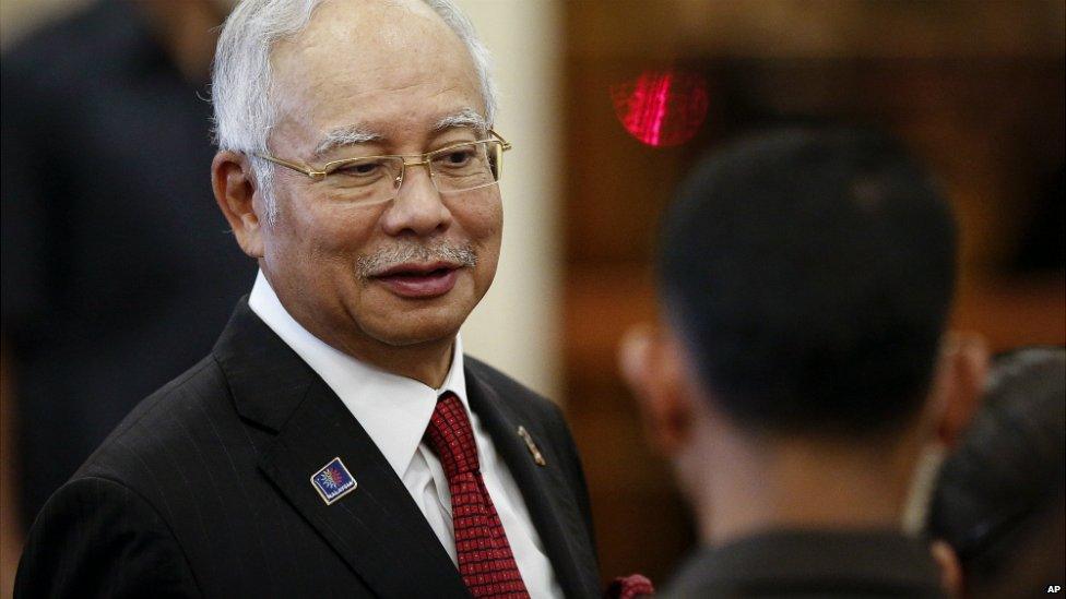 Malaysian Prime Minister Najib Razak during a visit to Putrajaya, Malaysia - 7 August 2015