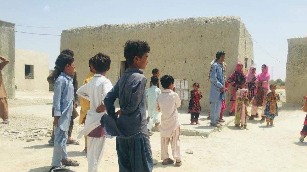 Children in Dombak, in Iran's Baluchistan region