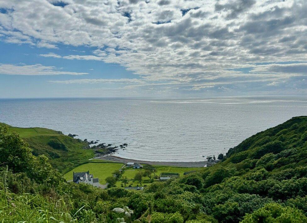 Knockinaam beach from the Rhins of Galloway coastal path