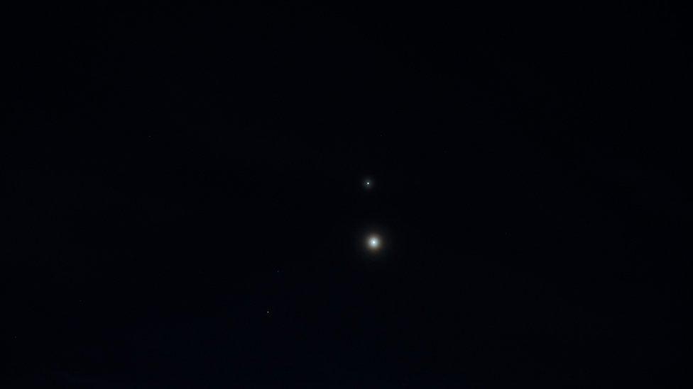 Mars, Jupiter and Venus