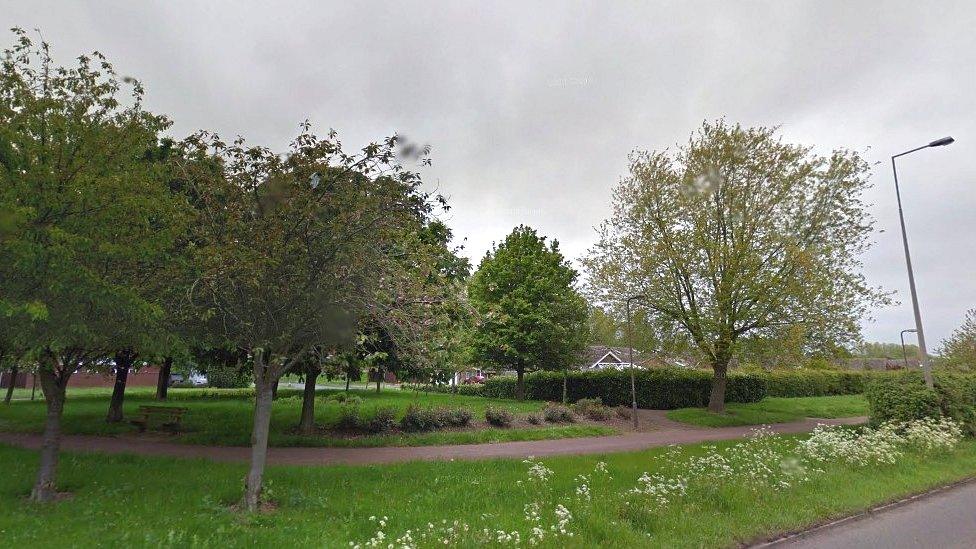 The redway path running alongside Buckingham Road in Bletchley