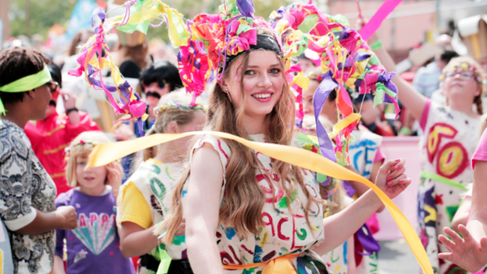 Carnival-goers at a previous festival