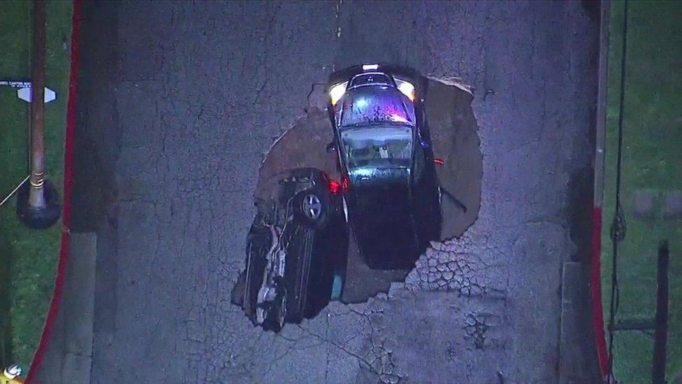 Sinkholes have opened up in the state