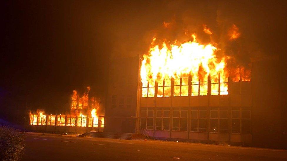 sCHOOL FIRE