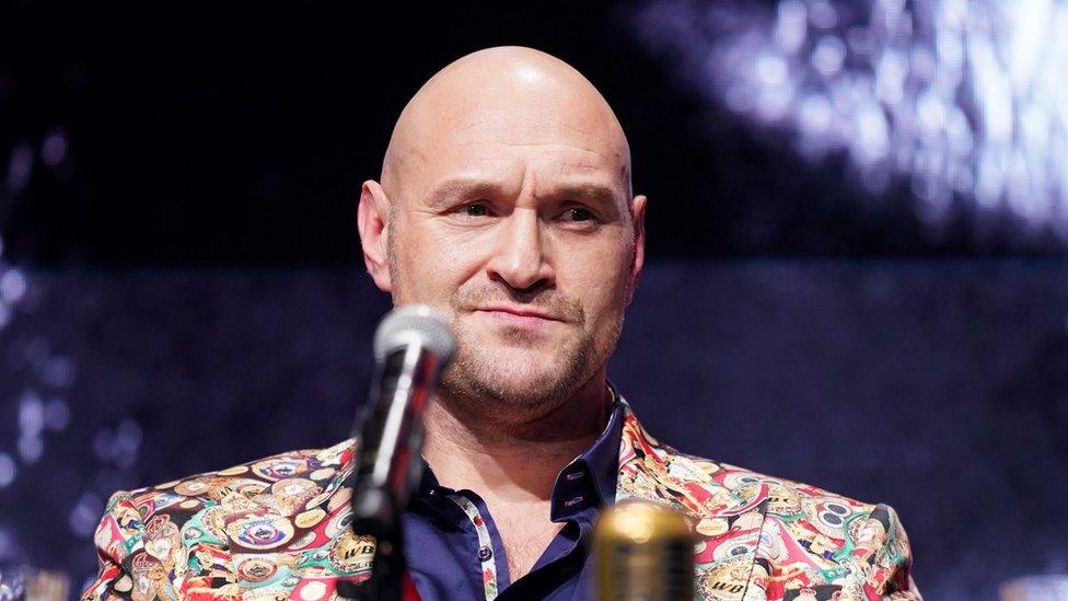 Tyson Fury at press conference