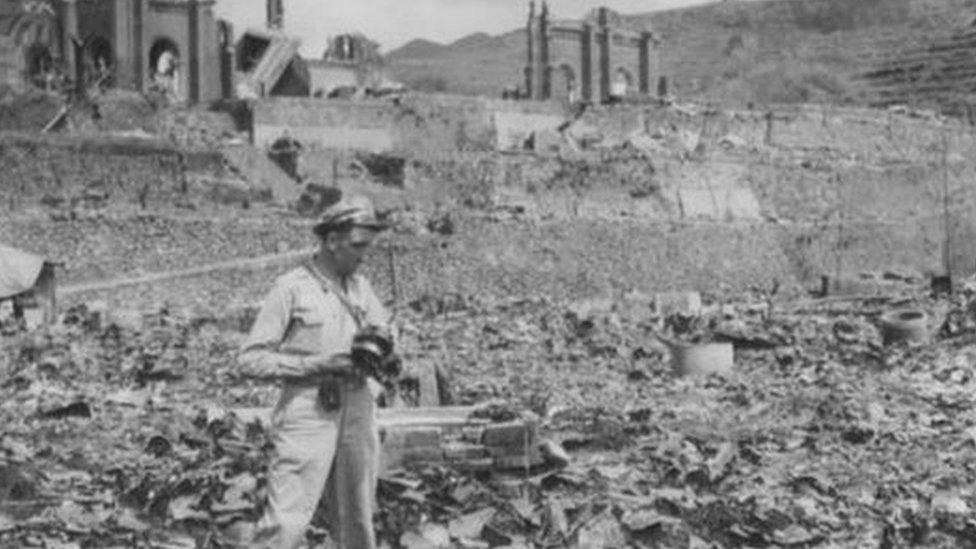 Col McGovern in Nagasaki