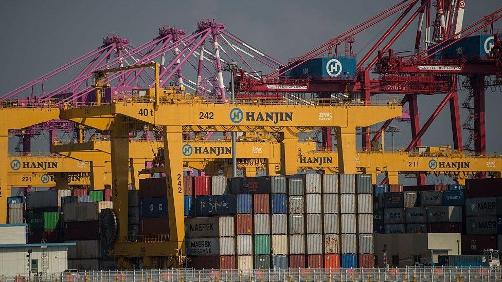 Hanjin Incheon Container Terminal in Seoul