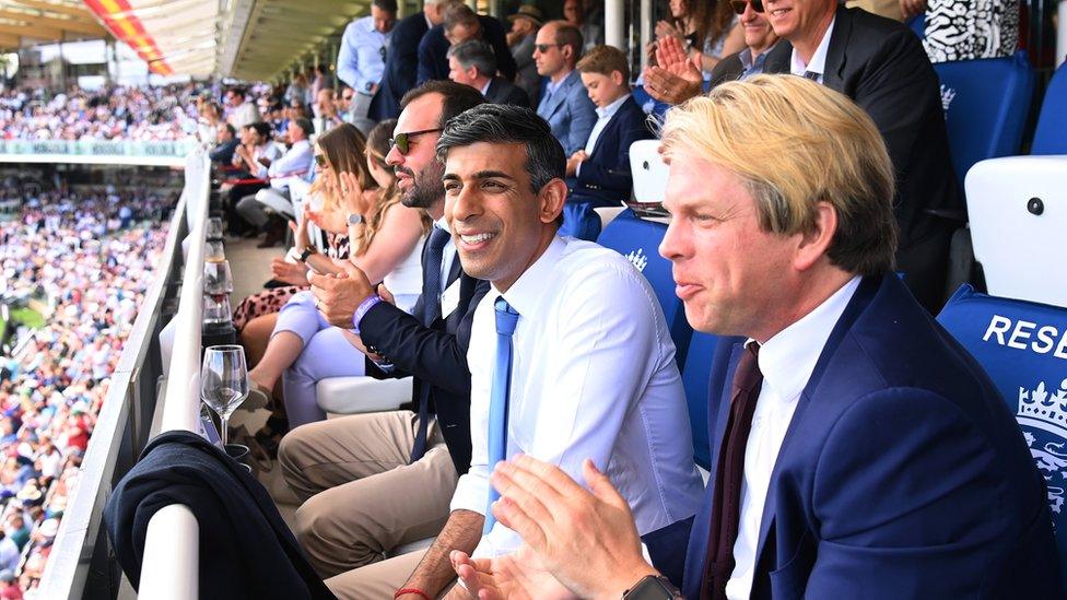 Rishi Sunak at Lord's