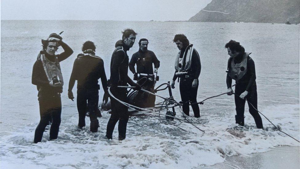 city of Derry divers at kinnagoe bay