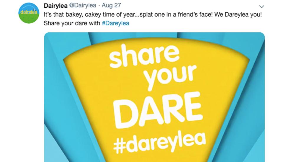 Dairylea Twitter ad