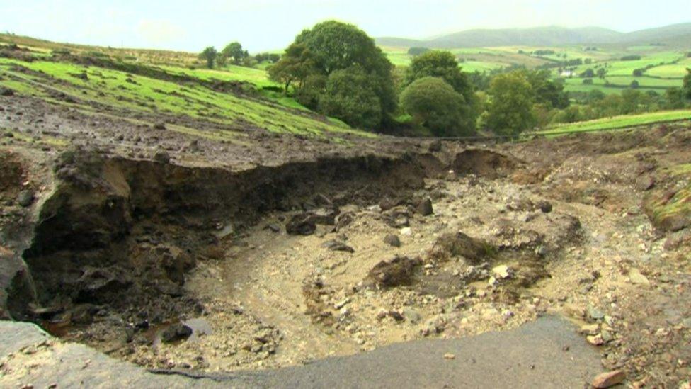 Landslides swept through the Glenelly Valley in August 2017