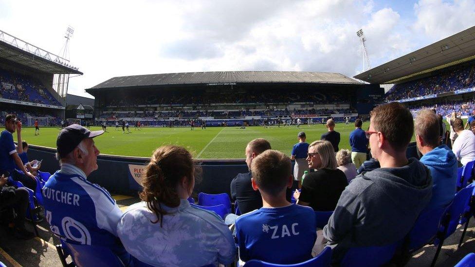 Ipswich town fans at Portman Road