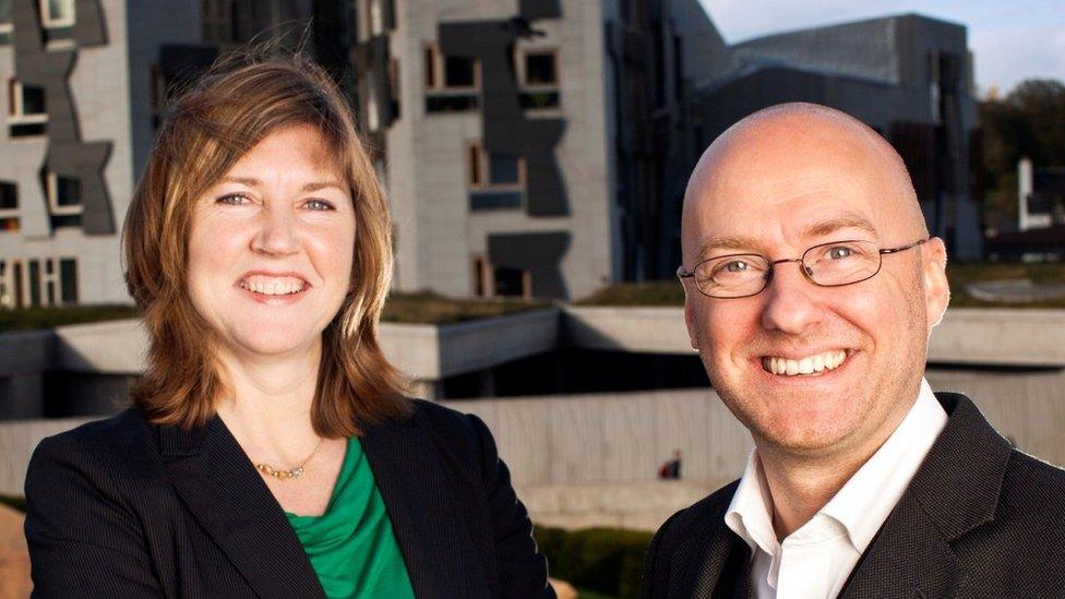 Alison Johnstone and Patrick Harvie