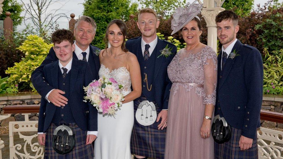 Fraser Malcolm family wedding pic