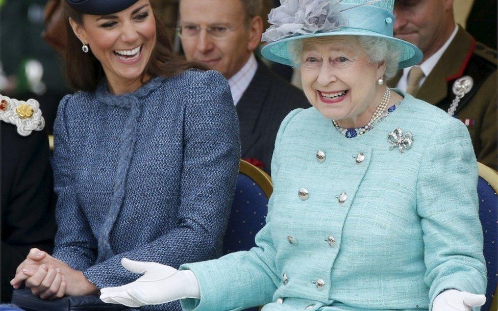 Duchess of Cambridge and the Queen