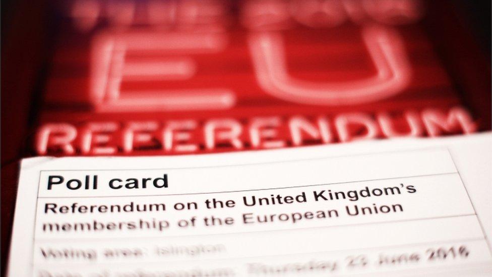 Poll card for EU Referendum