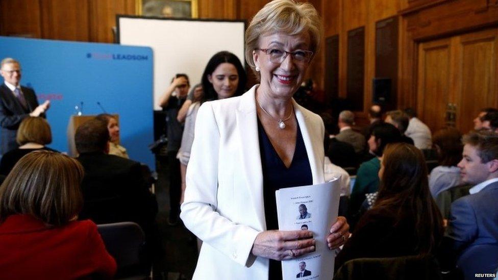 Andrea Leadsom at her campaign launch