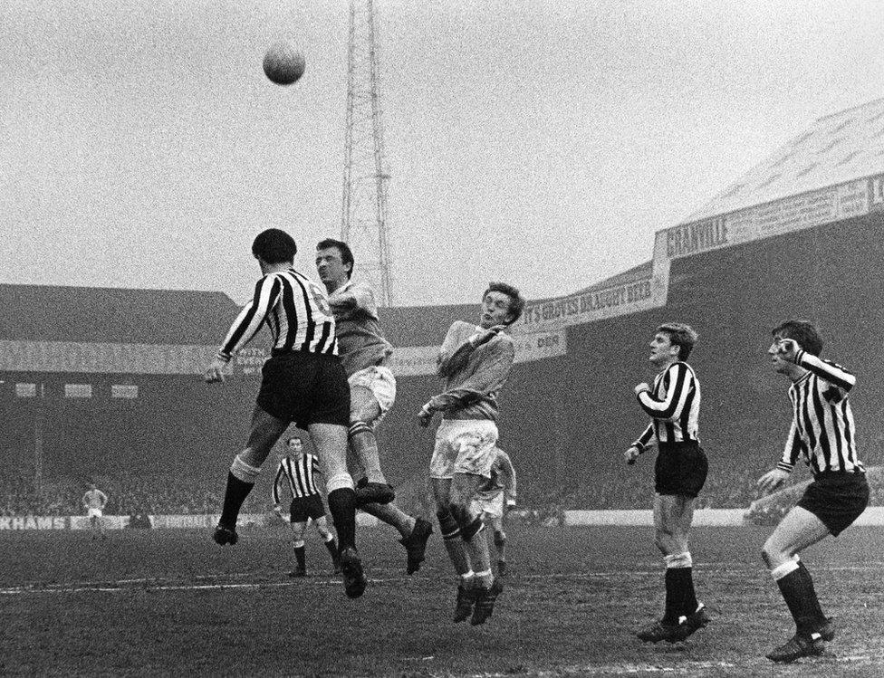 Manchester City v Newcastle United in 1969