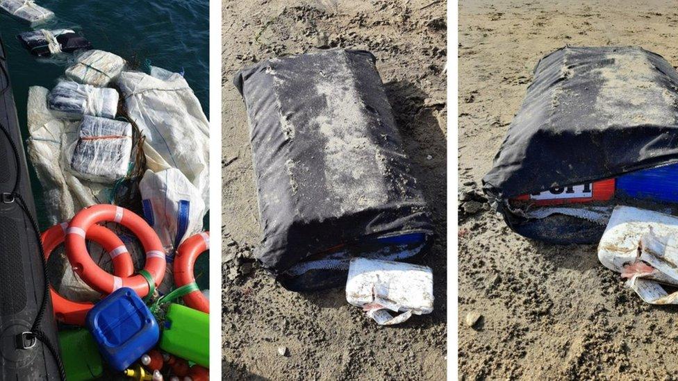 Drugs washed up Dorset and isle of Wight