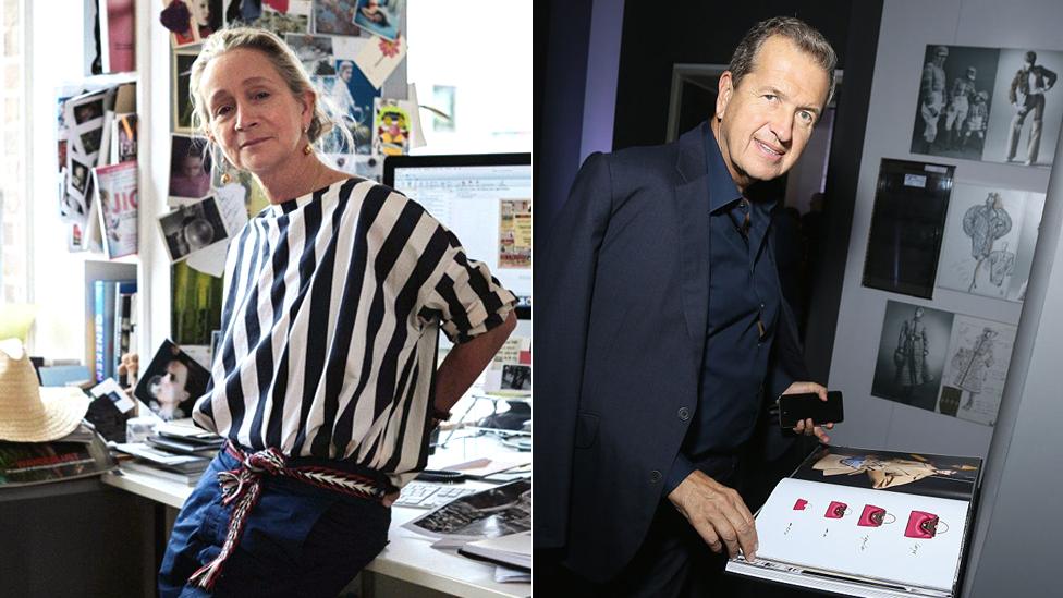 Lucinda Chambers and Mario Testino