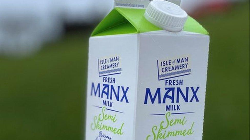 Isle of Man Creamery carton of milk