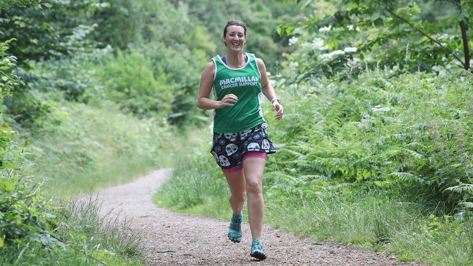 Laura pictured running