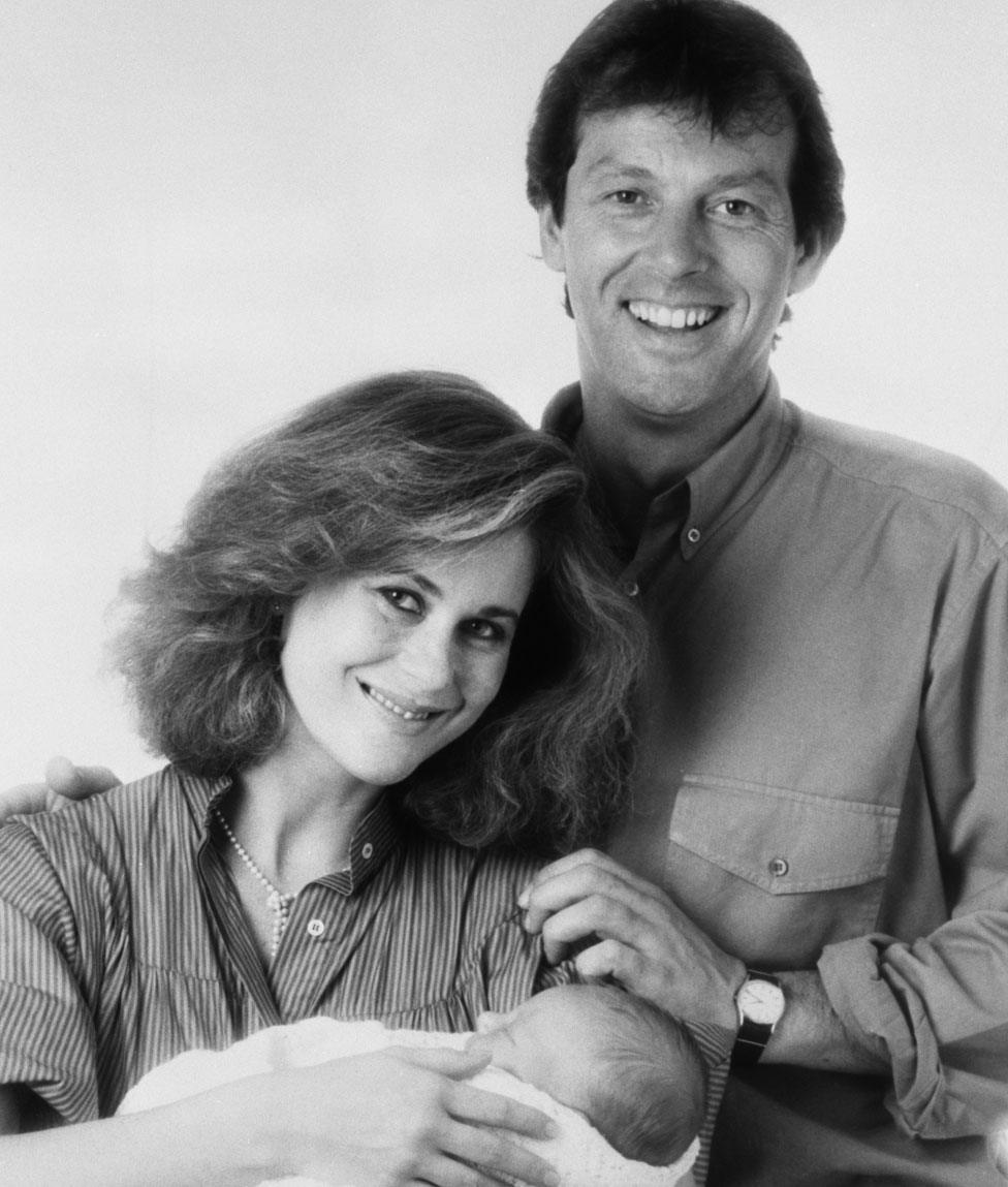 Leslie Grantham, Jane Laurie and their son Michael Leslie.