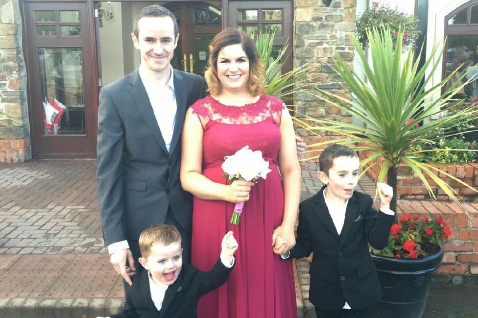 Maeve O'Lynn with her family