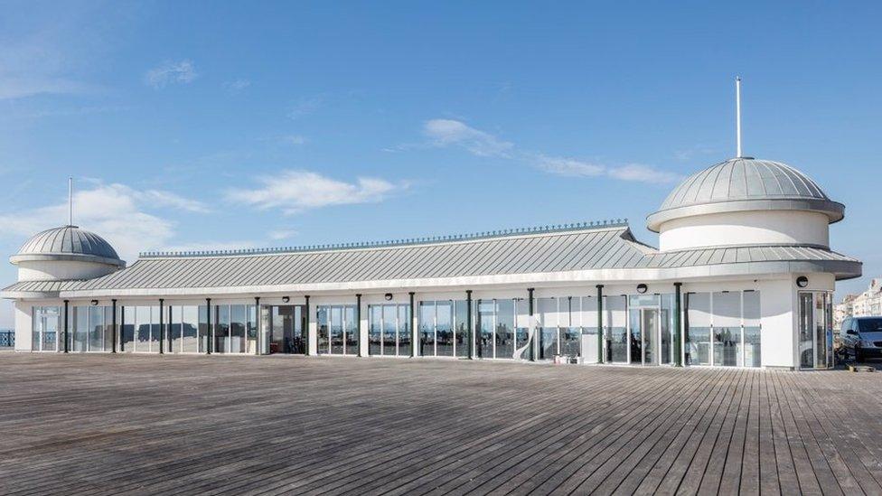 Decking on the new Hastings Pier