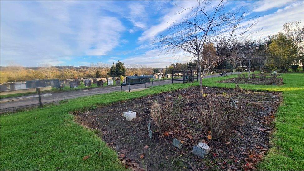 Woodside Cemetery in Benfleet, Essex