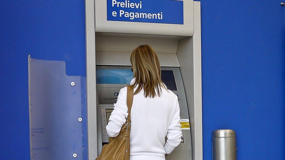 A Rome cashpoint - file pic