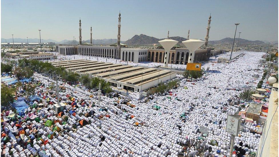 Pilgrims in Mecca