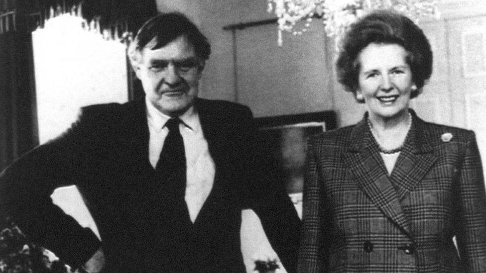 Bernard Ingham and Margaret Thatcher