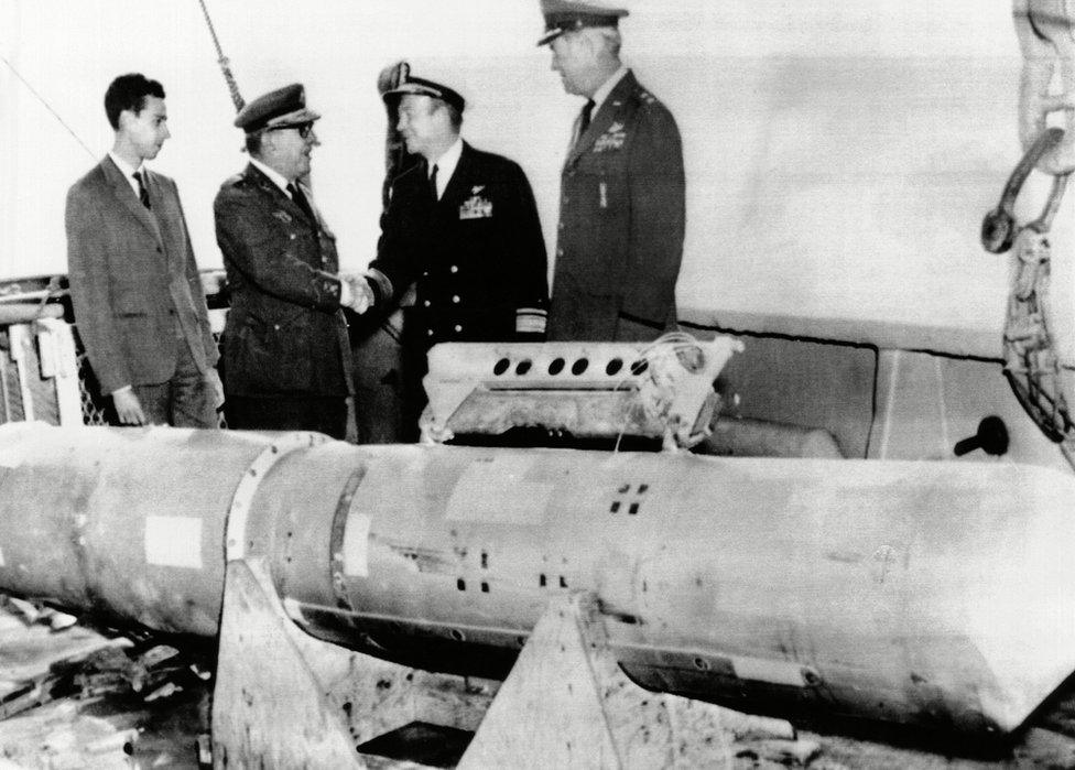 Recovered nuclear bomb (April 1966)