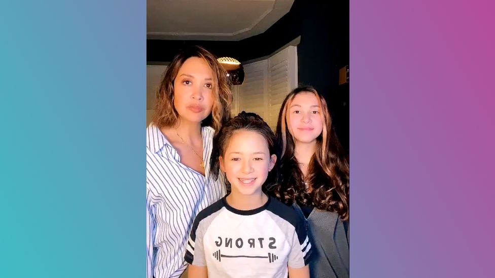 Myleene with daughters Ava and Hero