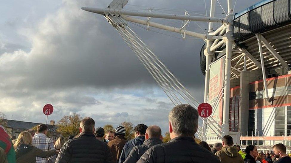 Fans at the Principality Stadium