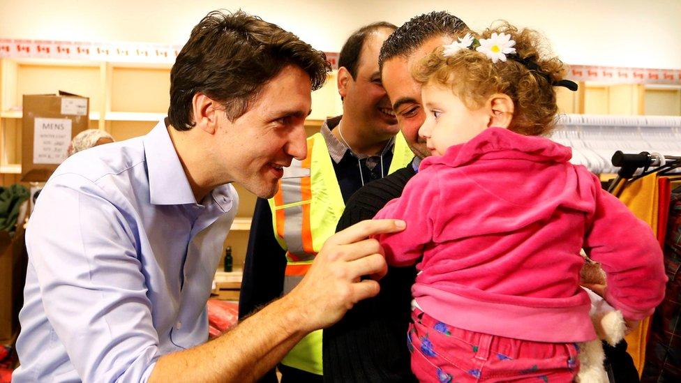 Trudeau meets refugees