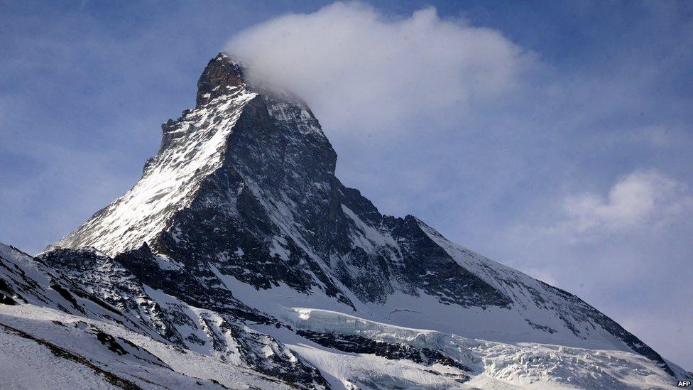 The Matterhorn mountain is pictured in Zermatt, Switzerland, 15 March 2015