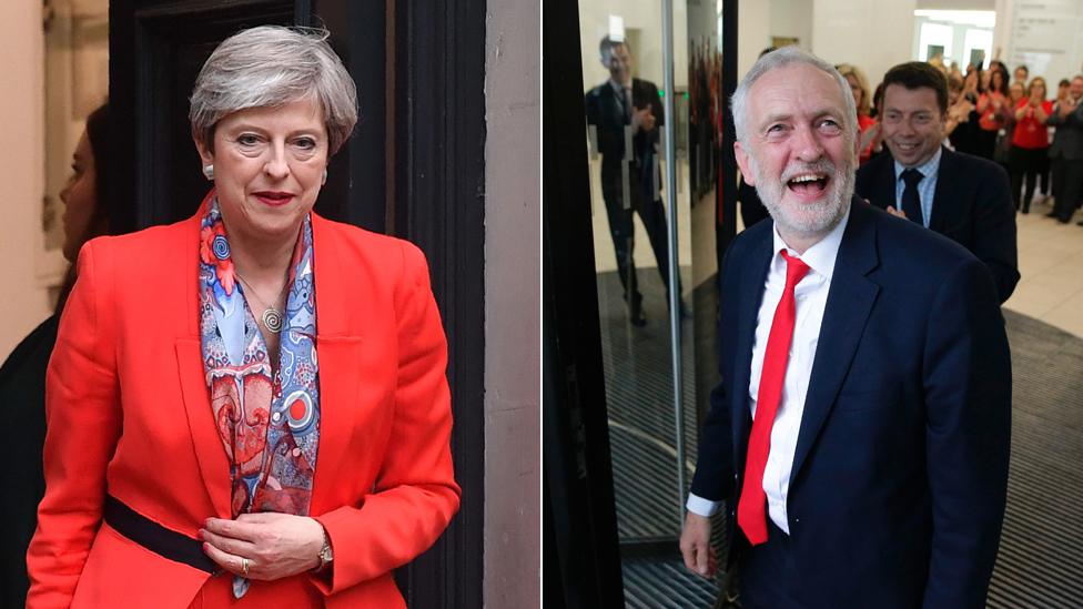 Theresa May and Jeremy Corbyn