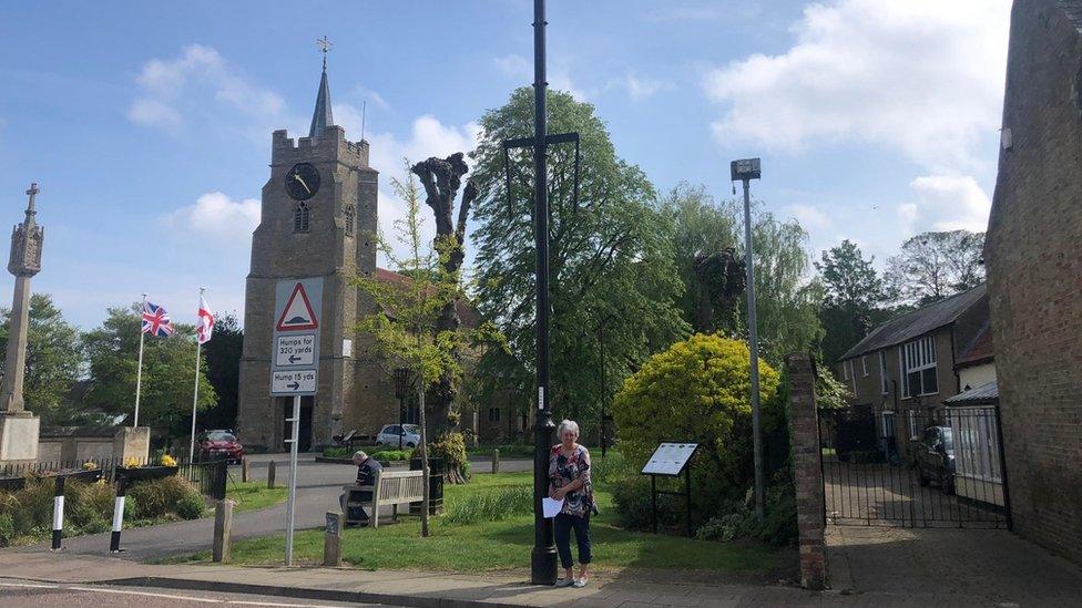 Chatteris in Bloom's president Sue Unwin