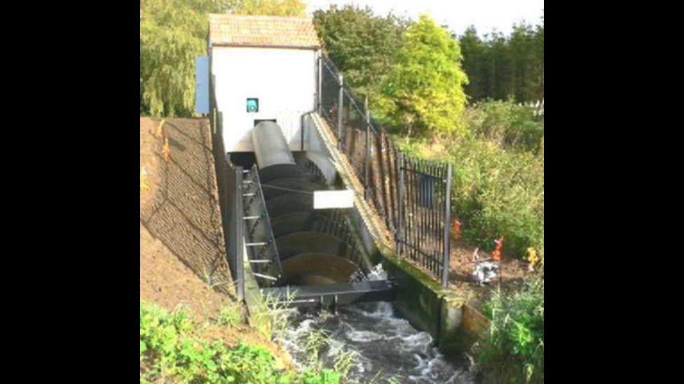 Archimedes Screw Turbine - artist impression