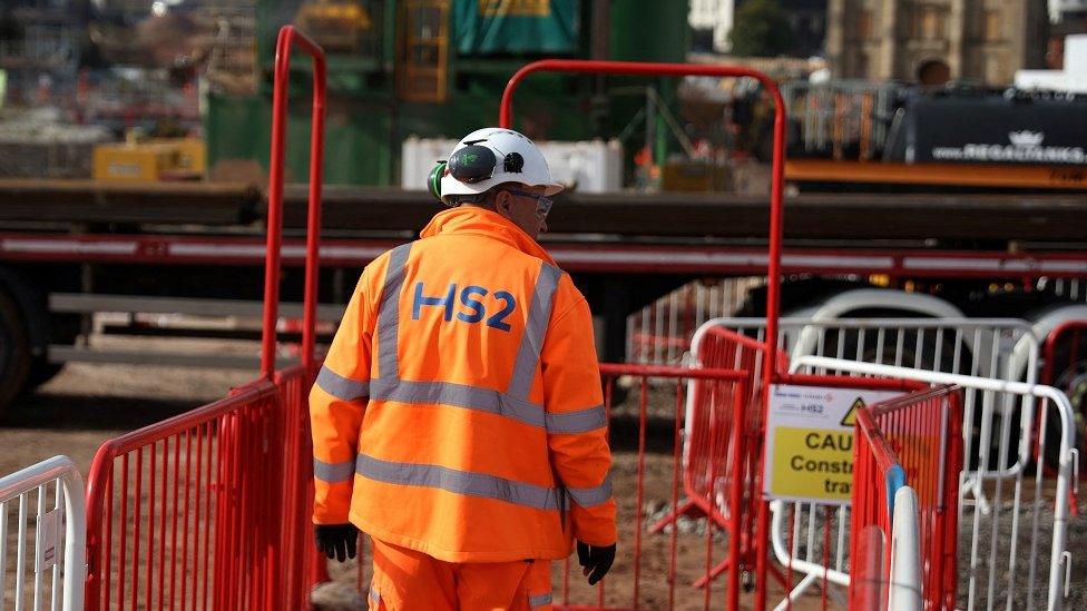 HS2 construction worker