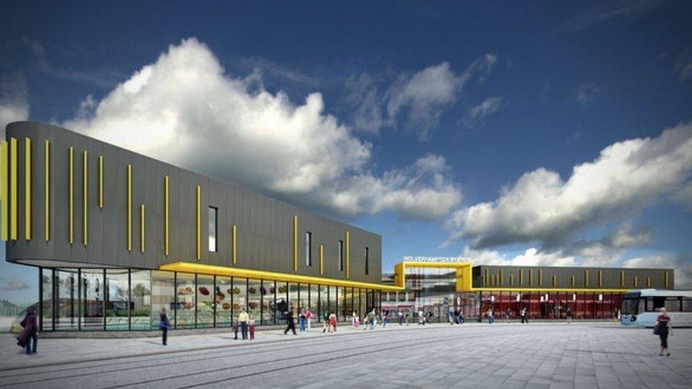 Artist impression of the new railway station