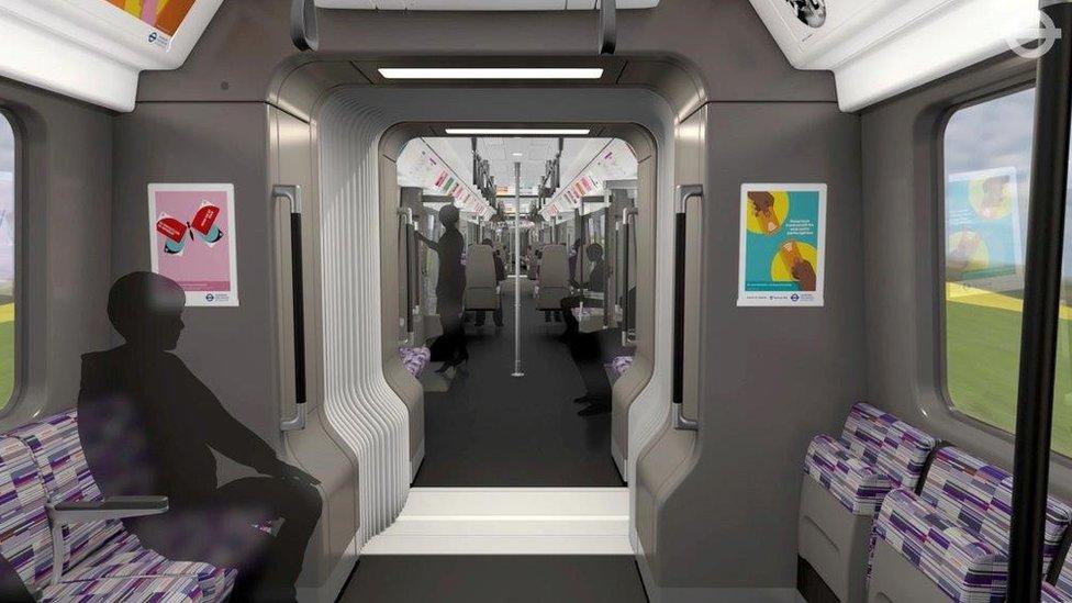 Interior of Crossrail train